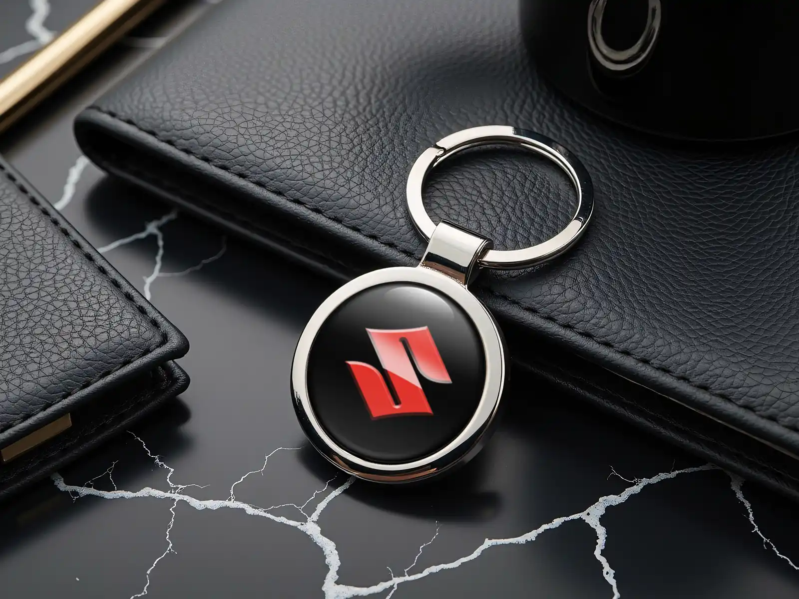Suzuki Llaveros Metal Anillos Logo Pro Estilo